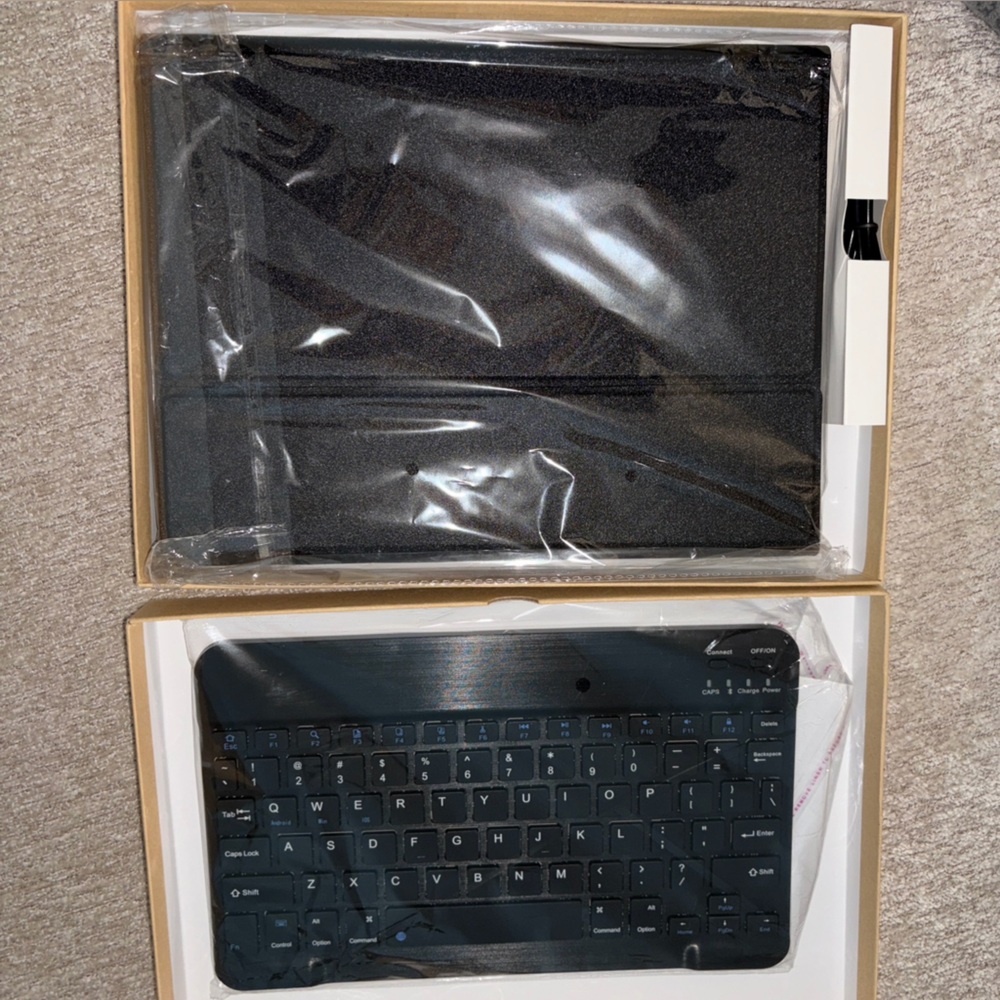 Keyboard Case for 2021 10.2-inch 9th Generation iPad, Detachable Wireless RECH